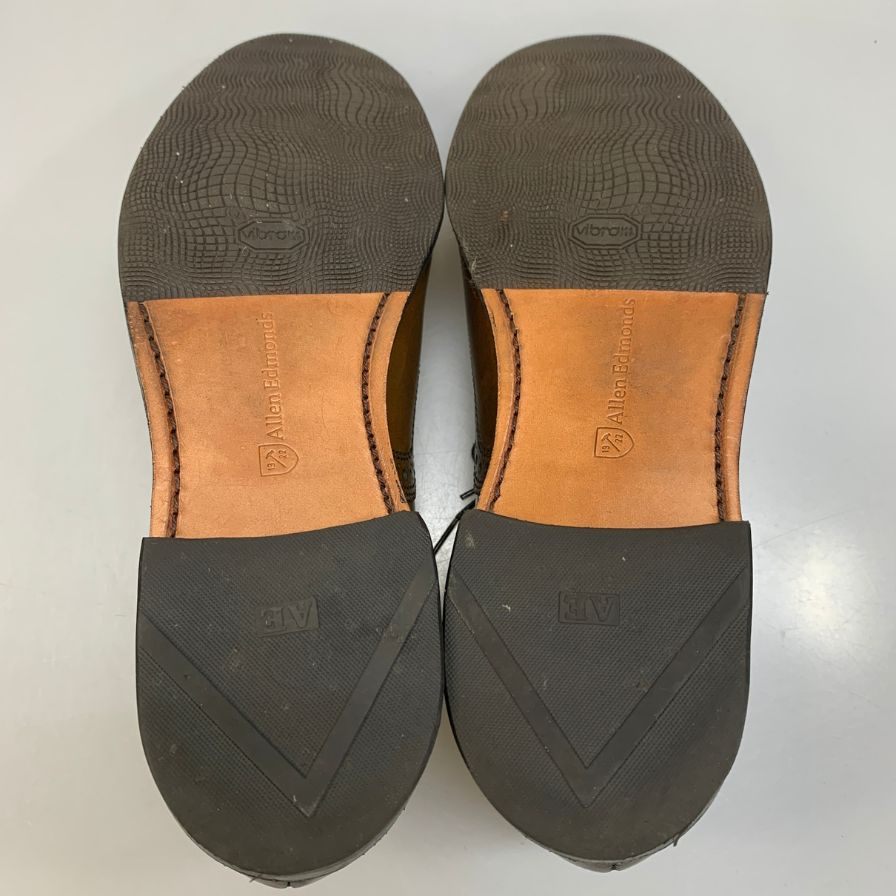 【ALLEN EDMONDS】アレンエドモンズ レザーシューズ ストランド セミブローグ カーフ ブラウン サイズUS7.5 メンズ Strand