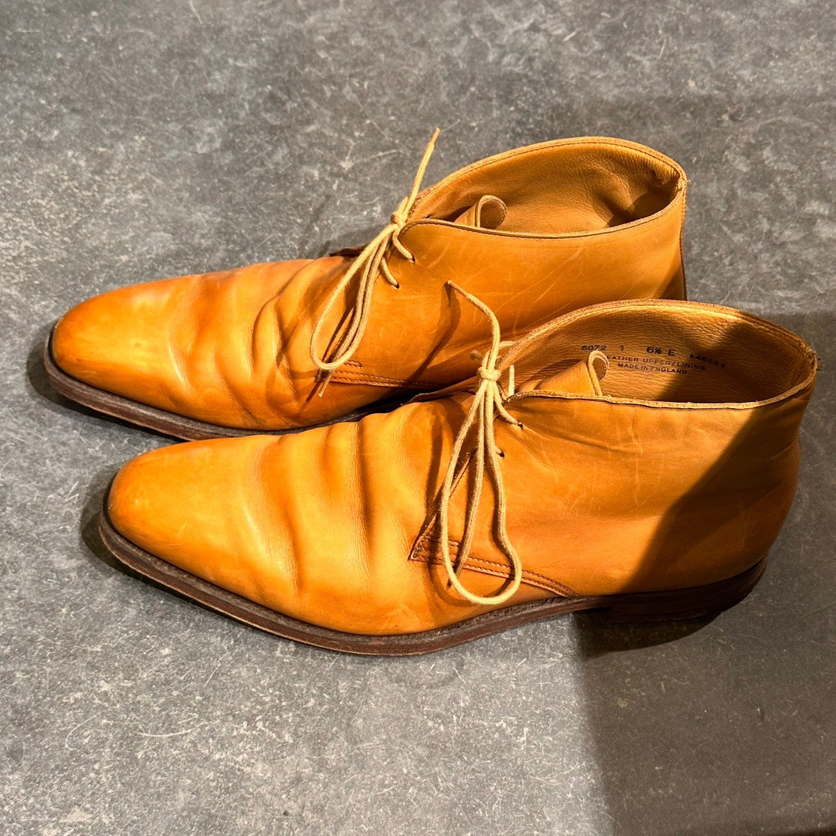 【CROCKETT&JONES】クロケット＆ジョーンズ 5072 ポールスミス別注 チャッカブーツ カーフ ブラウン サイズUK6.5E