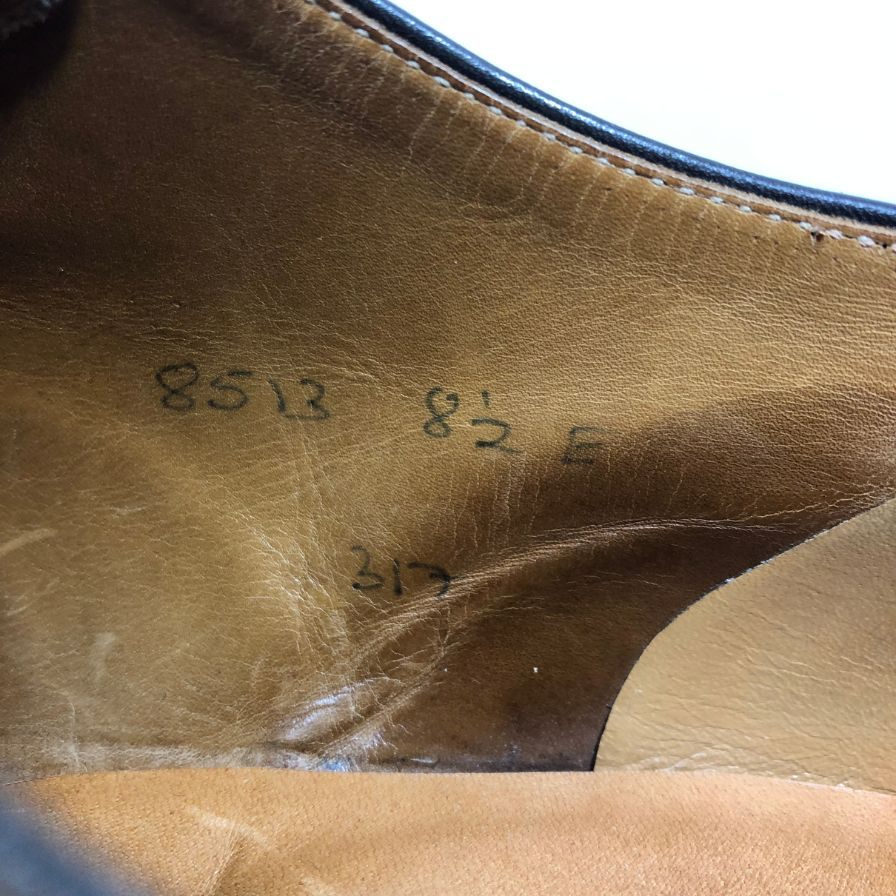 【CROCKETT&JONES】クロケット＆ジョーンズ レースアップシューズ スプリットトゥ  Uチップ ブラウン サイズ8.5E