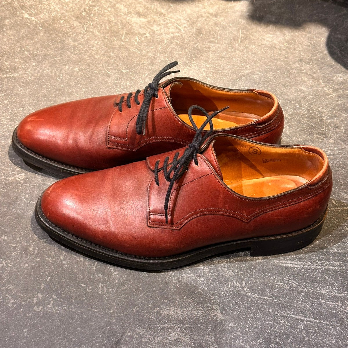 【JOHN LOBB】ジョンロブ ドレイク プレーントゥ ダービー Sスタンプ カーフ バーガンディ サイズUK6.5E 8695ラスト