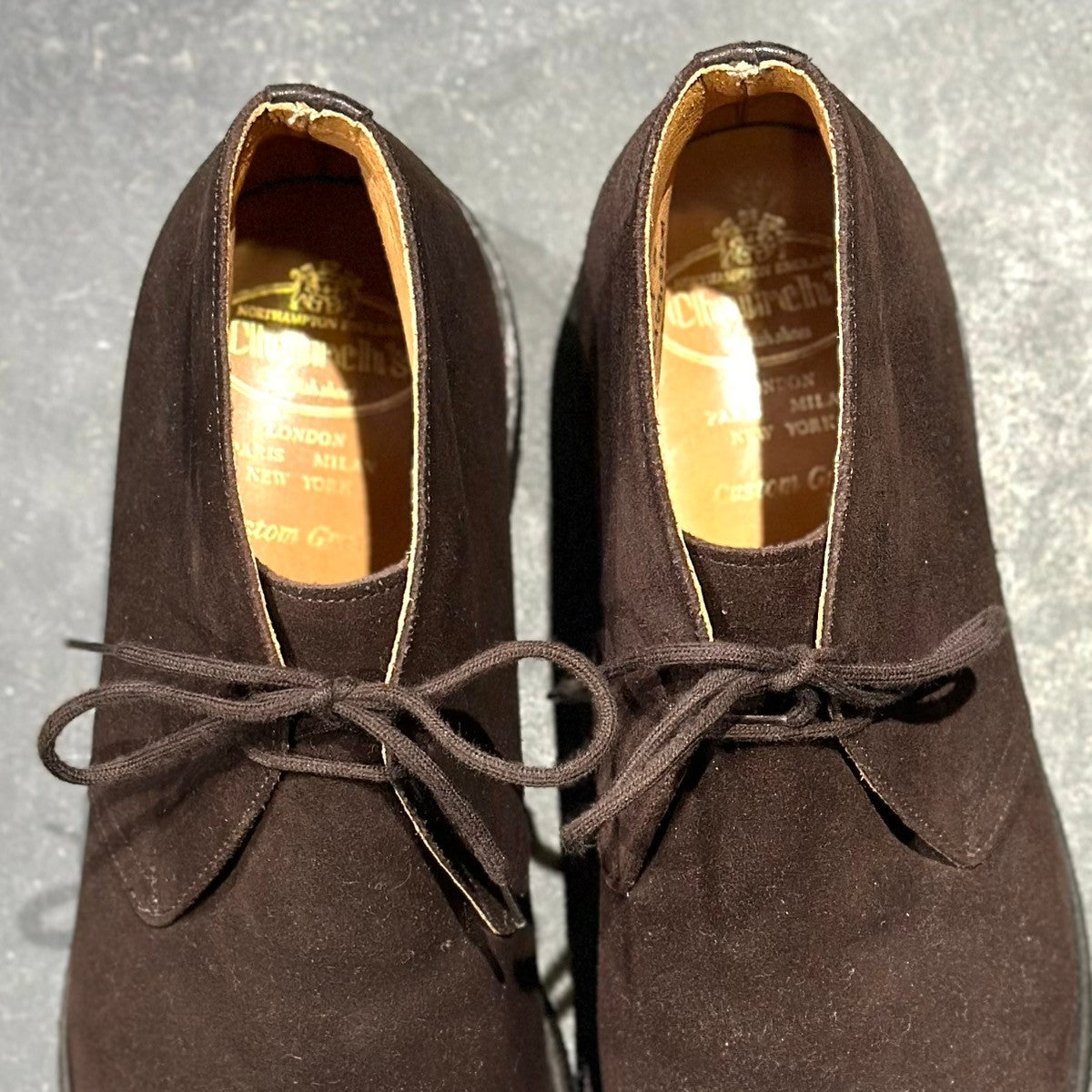 美品【Church's】チャーチ ライダー 4都市 スエード クレープソール