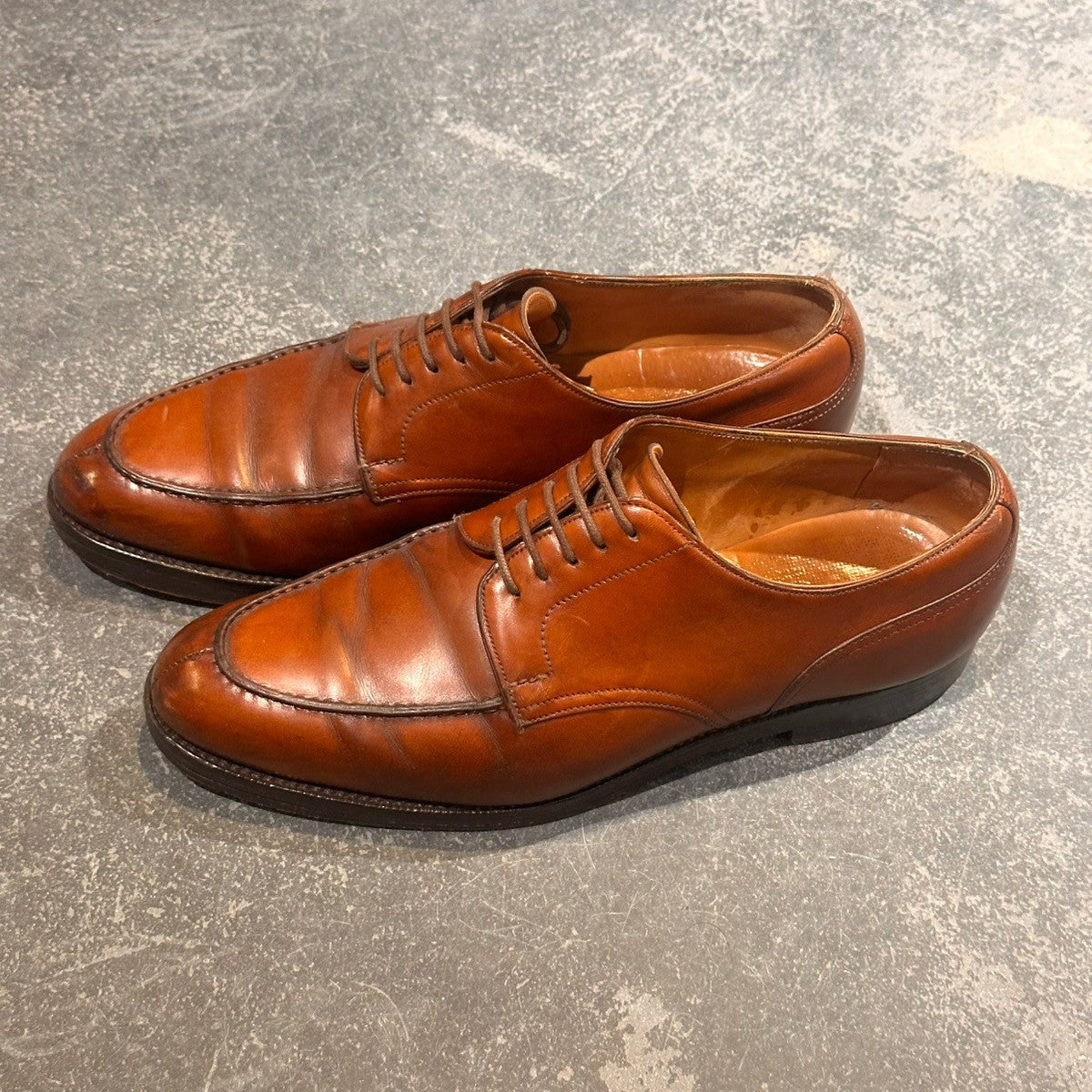 【BARNEYS NEW YORK】バーニーズニューヨーク 17110 エドワードグリーン製 Uチップ カーフ ブラウン サイズUK7 32ラスト