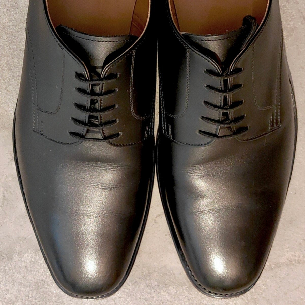 使用数回【SCOTCH GRAIN】スコッチグレイン 3524 アシュランス プレーントゥ ブラック サイズ27EEE