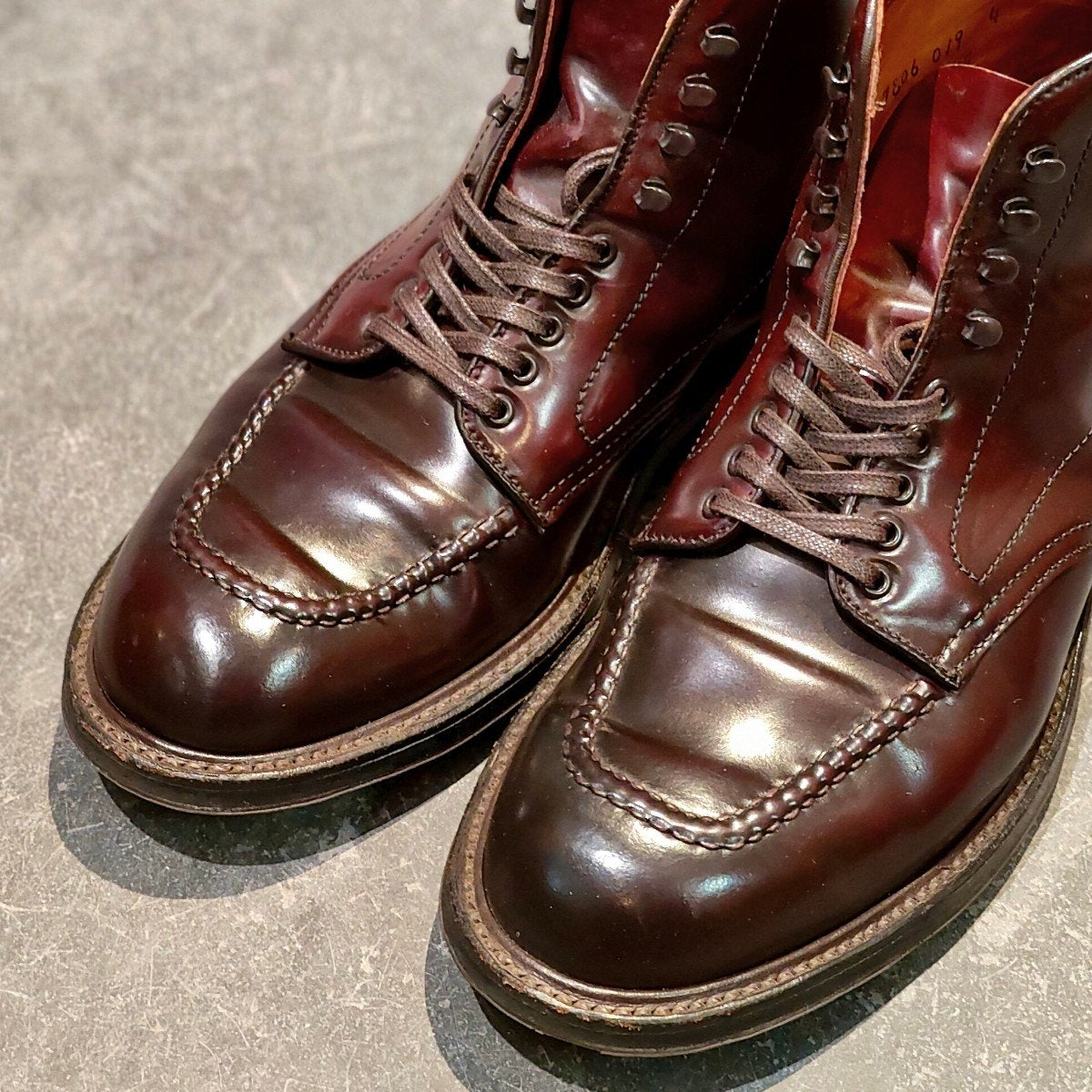 美品【ALDEN】オールデン 40508HC TASSELS別注 インディーブーツ コードバン ダークバーガンディ サイズ US7D トゥルーバランスラスト