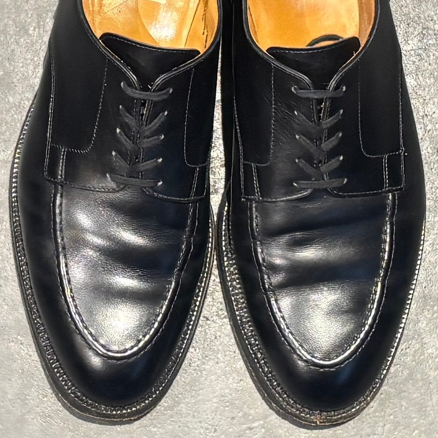 【CROCKETT&JONES】クロケット&ジョーンズ レザーシューズ オンスロー Uチップ カーフ ブラック サイズUK8.5E