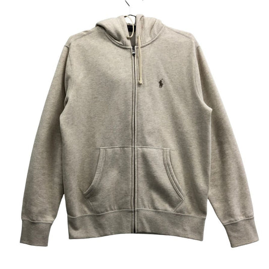 【Polo Ralph Lauren】ポロラルフローレン ジップパーカー ベージュ コットン ポリエステル メンズ サイズM