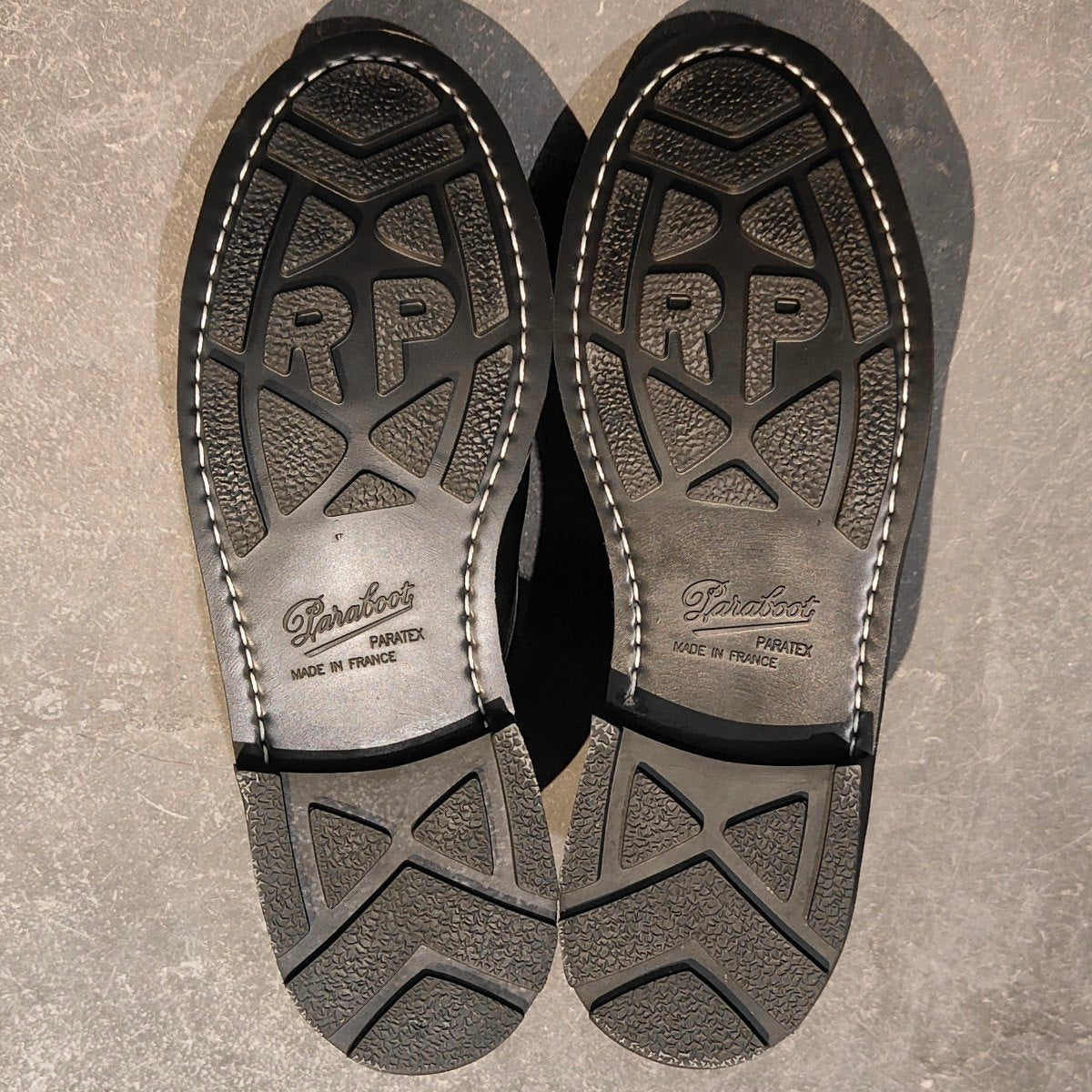 希少 新品未使用【Paraboot】パラブーツ JOSEPH別注 シャンボード Uチップ リスレザーグレインレザーコンビ ブラック サイズ UK8 参考定価￥121,000-