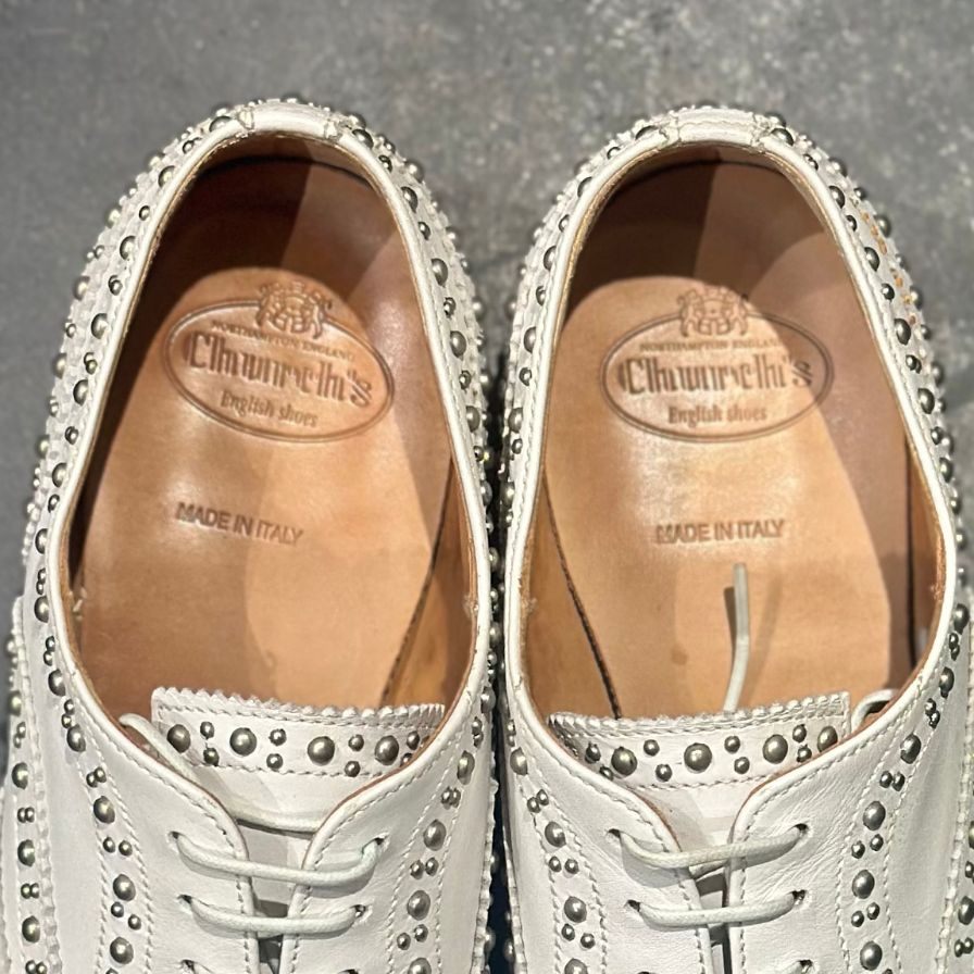 【極美品】Church’s チャーチ DEUCE 65 ヌバック　白　ホワイト church's】チャーチ ビジネスシューズ ホワイト（白） サイズ 37