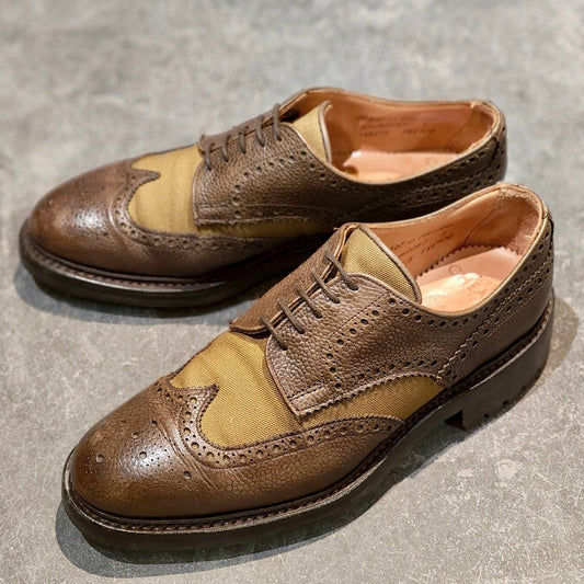 【JOSEPH CHEANEY】ジョセフチーニー ランポート ジャーナルスタンダード別注 ウイングチップ グレインレザー×スエードコンビ グリーン サイズUK7