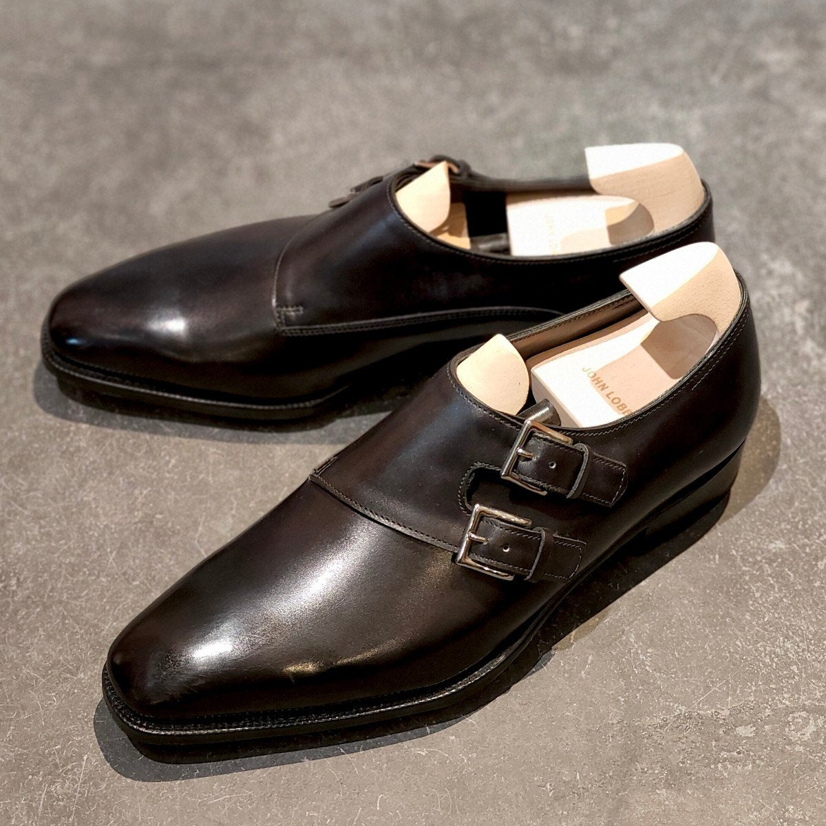 新品未使用 【JOHN LOBB】ジョンロブ チャペル ダブルモンク ミュージアムカーフ ブラック サイズ UK6.5E 8000ラスト 参考定価￥361,900-