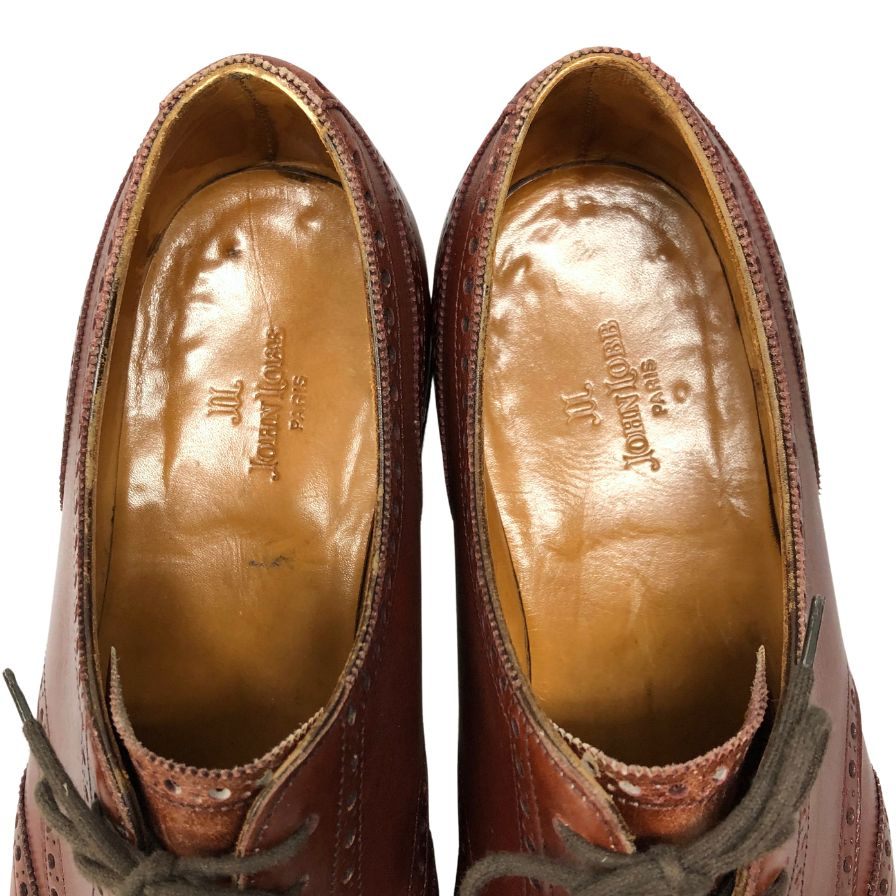 【JOHN LOBB】ジョンロブ ダービー ウイングチップ カーフ バーガンディ サイズ UK7.5E  9672 ラスト