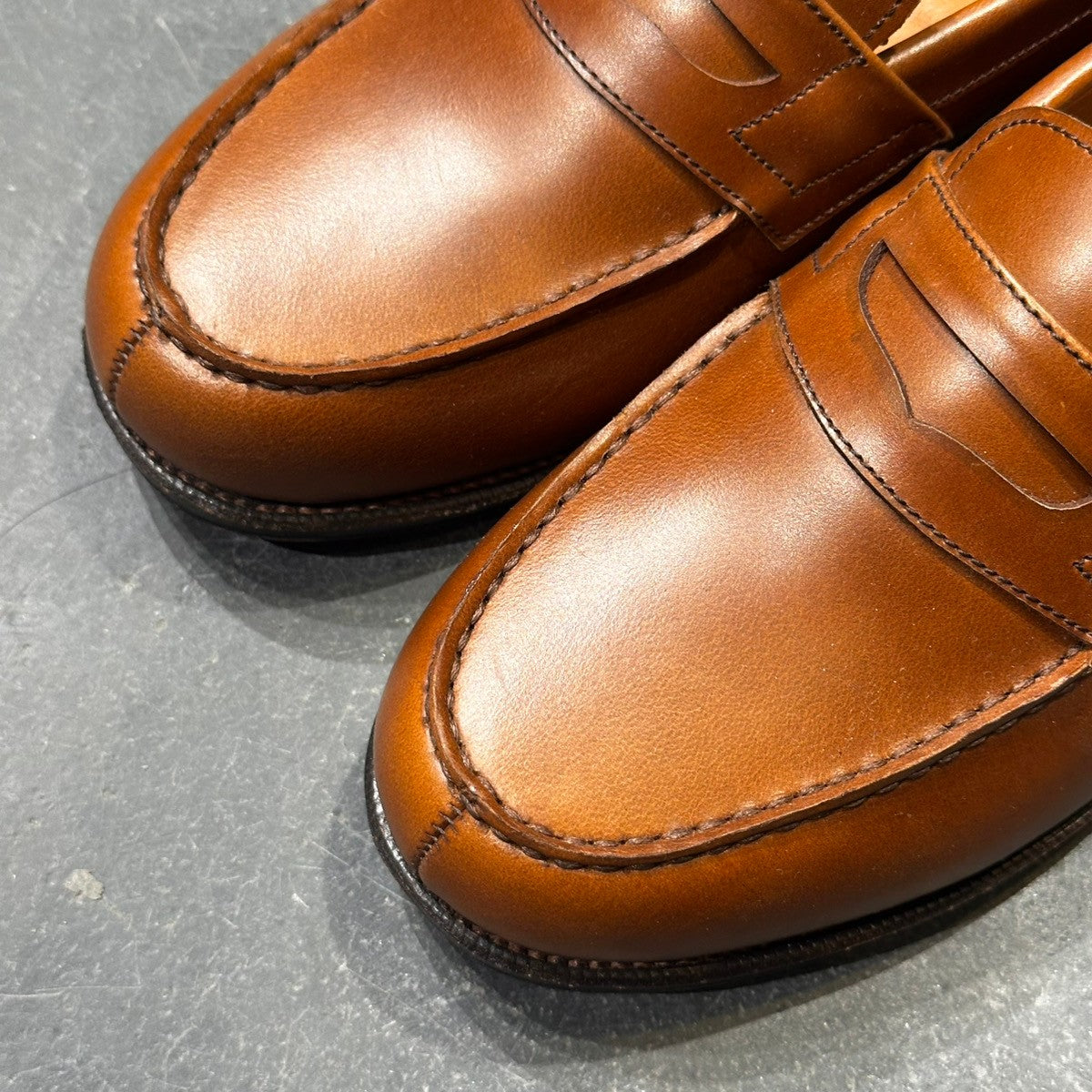 未使用品【RAYMAR】レイマー アトラス コインローファー カーフ ブラウン サイズUS6