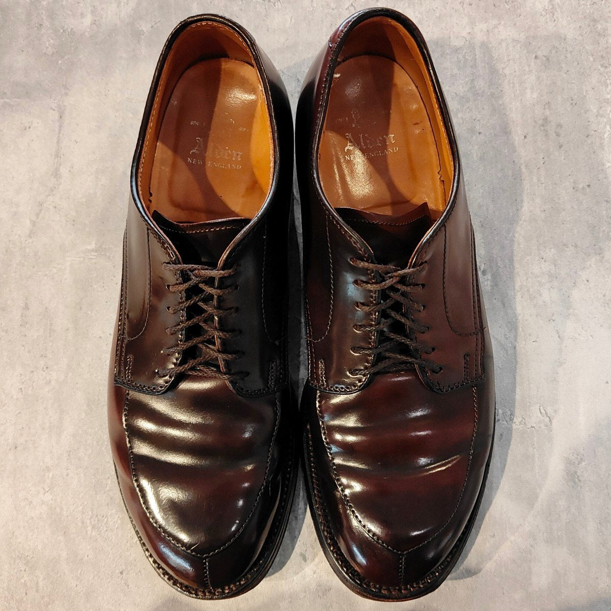 【ALDEN】オールデン 54321 Vチップ コードバン ダークバーガンディ US6.5D モディファイドラスト 参考定価￥234,300-