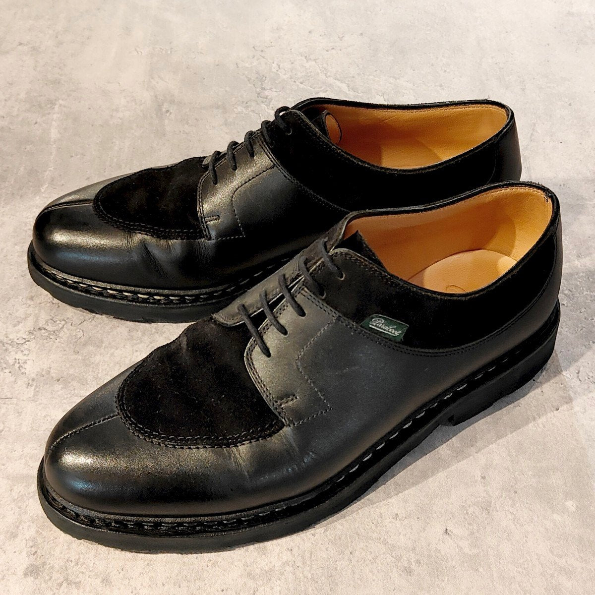 【Paraboot】パラブーツ アヴィニョン コンビ カーフ×スエード ブラック サイズUK7