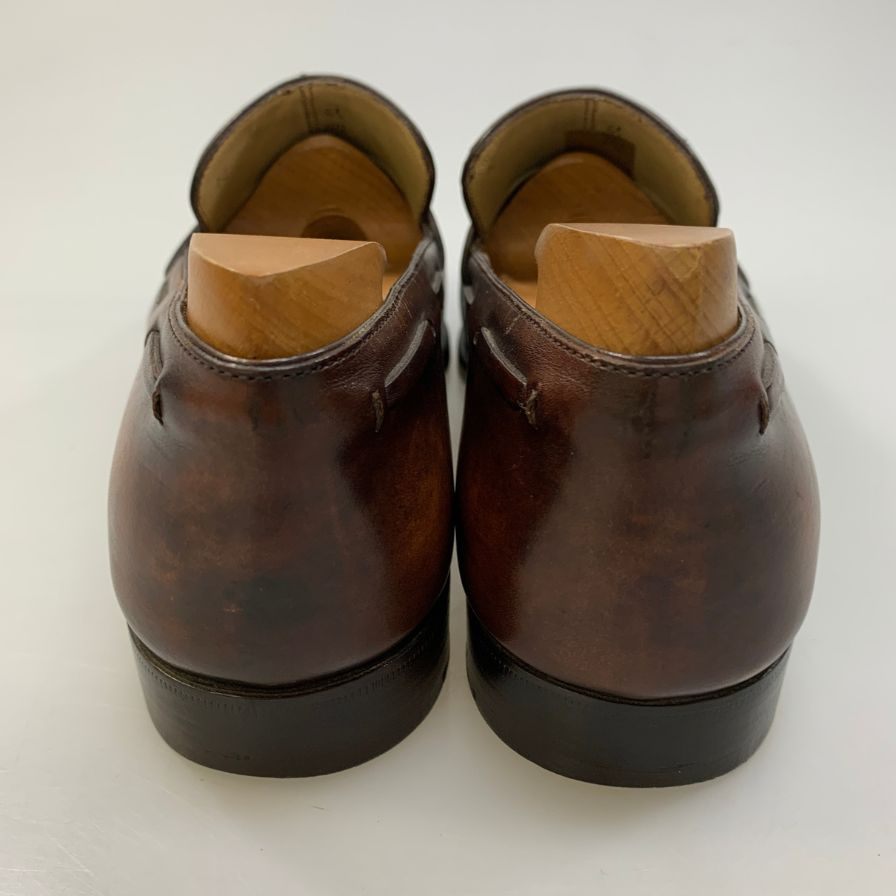 【BERLUTI】ベルルッティ ローファー レザーシューズ タッセル メンズ サイズ6.5 ブラウン