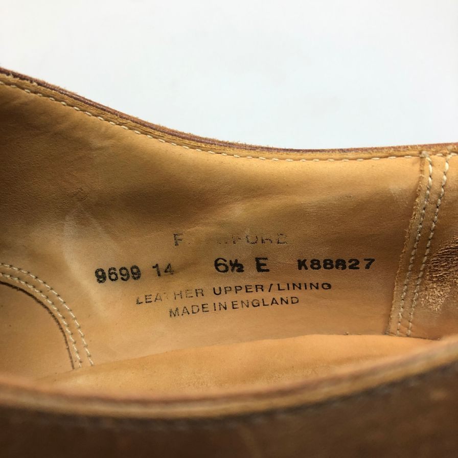 【Crockett & Jones】クロケット&ジョーンズ Fairford パンチドキャップトゥ ブラウン サイズUK6.5E