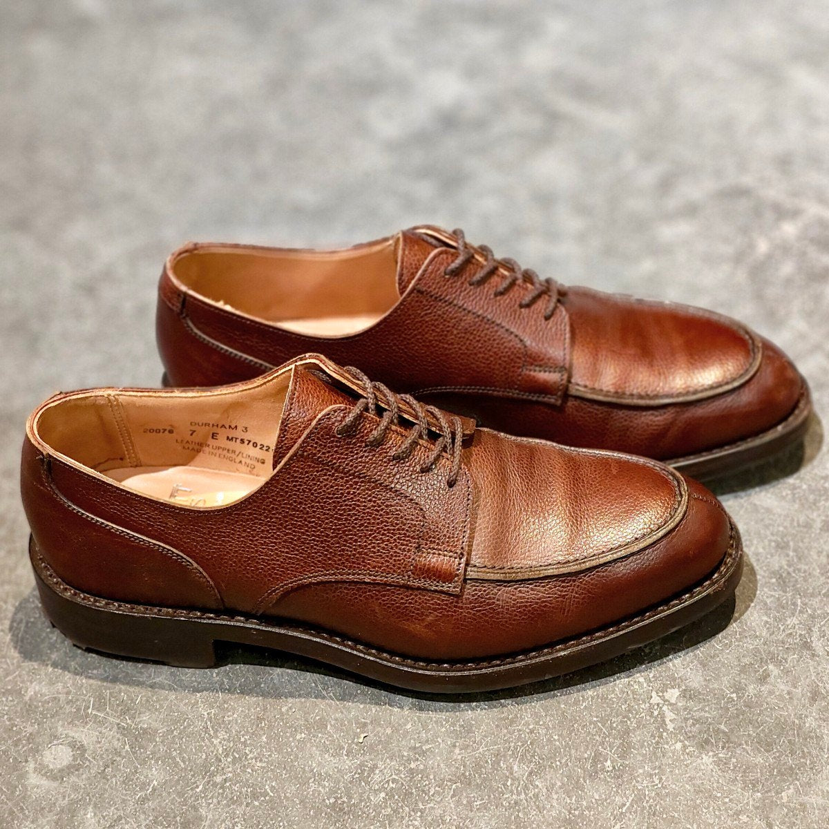 CROCKETT&JONES】クロケット&ジョーンズ ダラム3 Uチップ グレイン