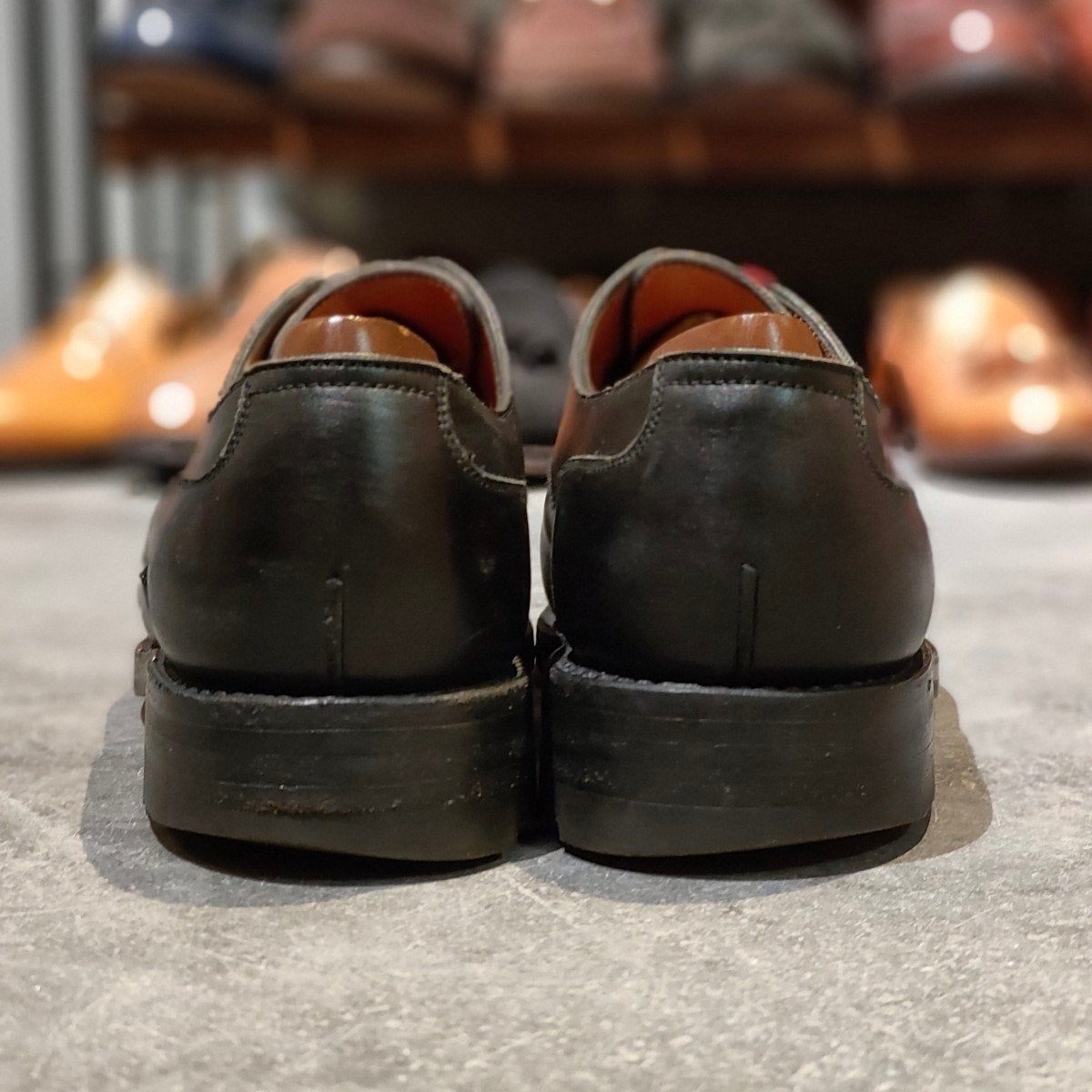 【J.M.WESTON】ジェイエムウエストン 旧旧旧ロゴ 641 ゴルフ Uチップ ボックスカーフ ブラック サイズ UK6C 31ラスト 参考定価￥187,000-