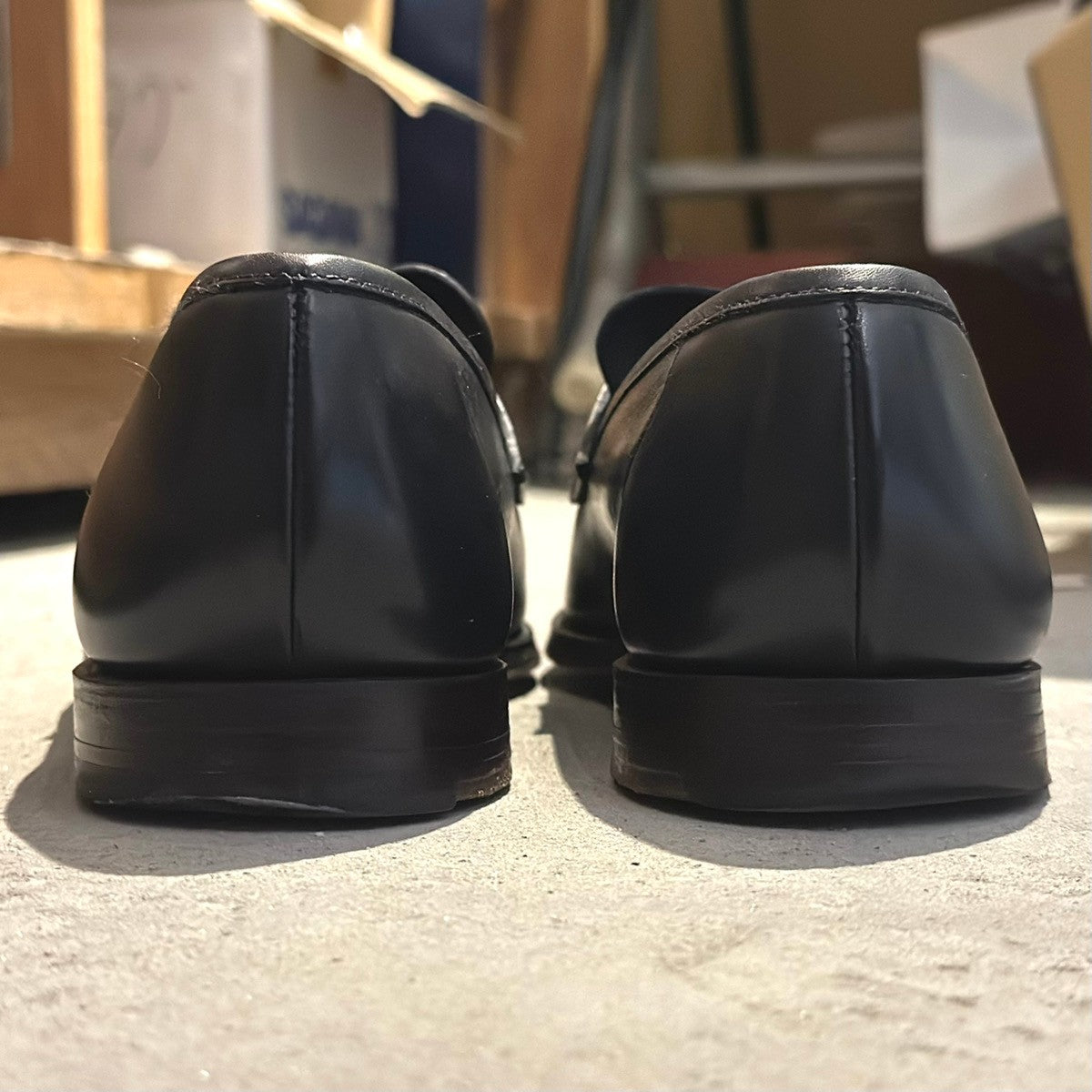 希少【CROCKETT&JONES】クロケット&ジョーンズ  コインローファー ポールスミス別注 カーフ ネイビー サイズUK6E 314ラスト