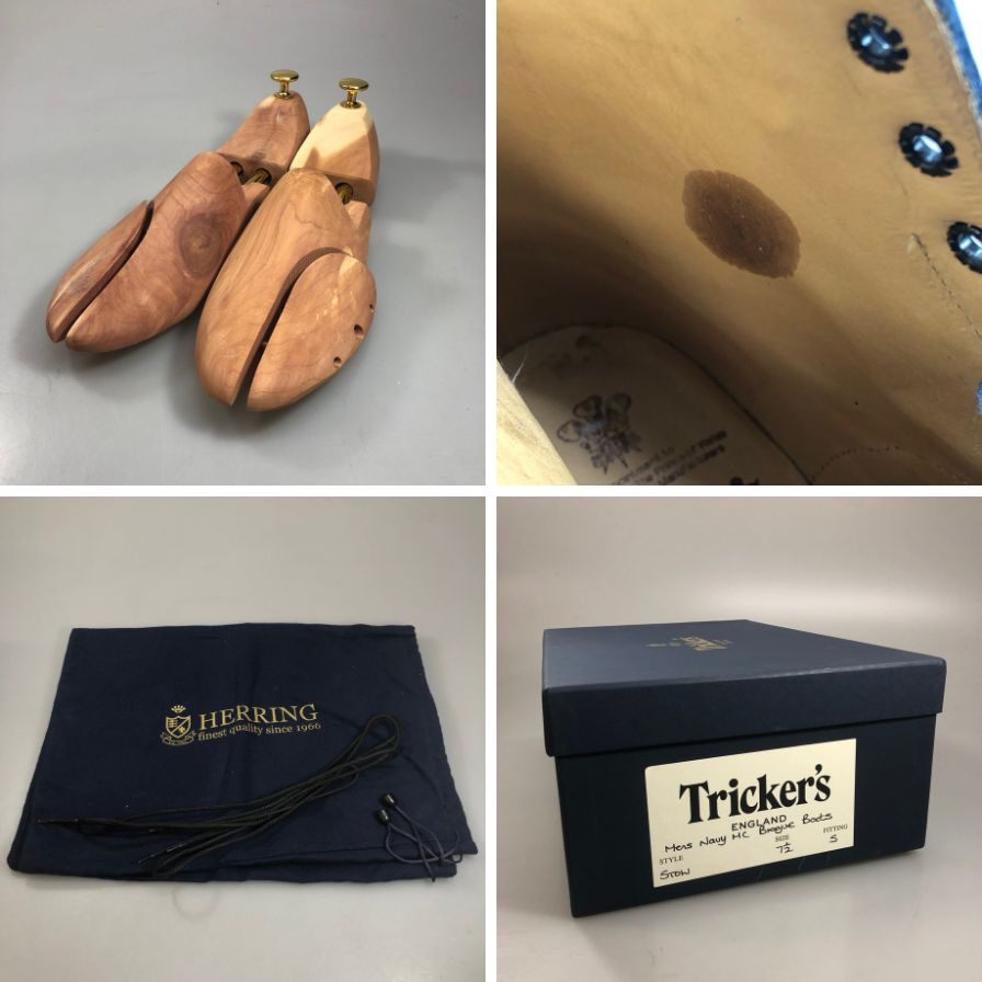 【Tricker’ｓ】トリッカーズ 944732 M2508 ブーツ レザー ネイビー（紺） サイズ 7ハーフ-5 ラスト