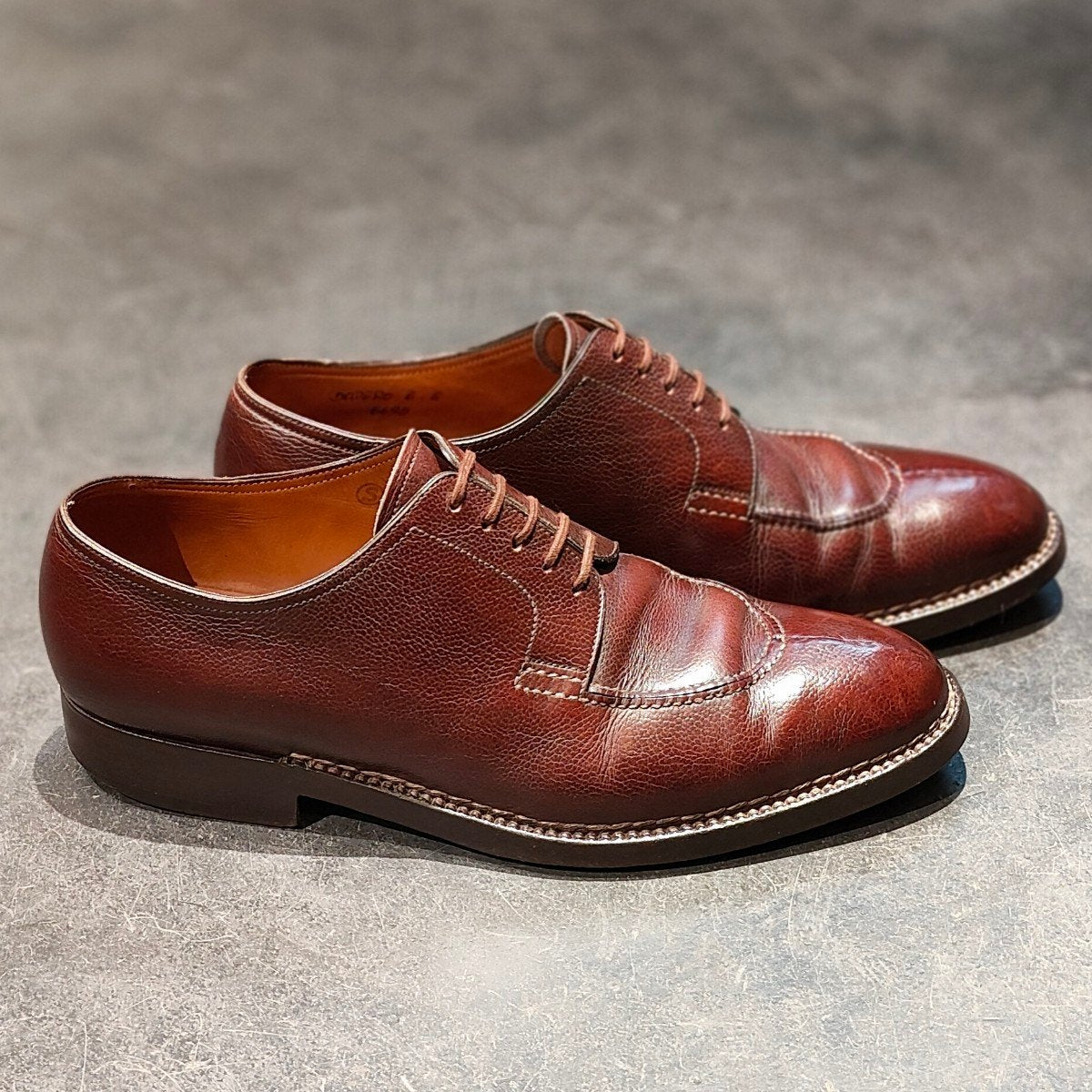 希少 Sスタンプ【JOHN LOBB】ジョンロブ ドデーロ   イタリアボノーラ製 Uチップ グレインレザー ブラウン サイズ UK6E 8695ラスト