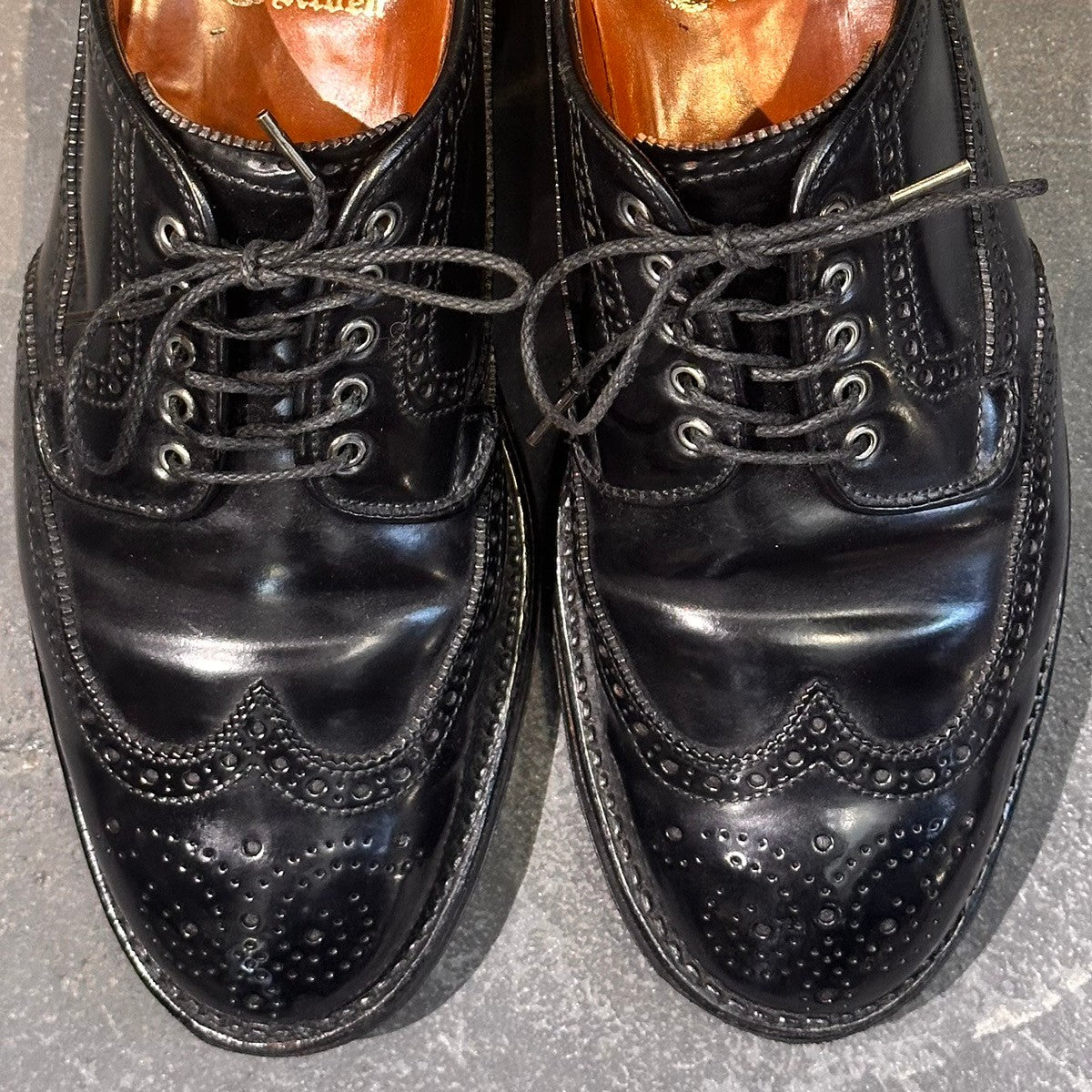 【ALDEN】オールデン D9506 BROGUE別注 マサムネブルーチャー コードバン フルブローグ ブラック サイズUS7.5D トレモントラスト