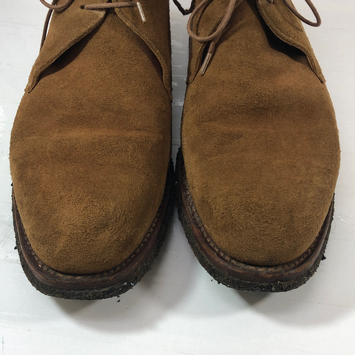 【Crockett&Jones】クロケット＆ジョーンズ チャッカブーツ グレンコー スエード ブラウン メンズ サイズUK8E