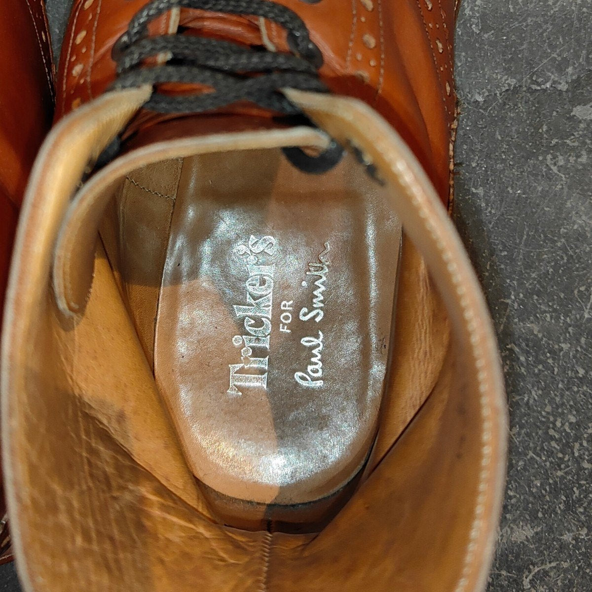 【Tricker’s】トリッカーズ ポールスミス別注 M6178 カントリーブーツ ウイングチップ カーフ マロン サイズUK9 4444ラスト