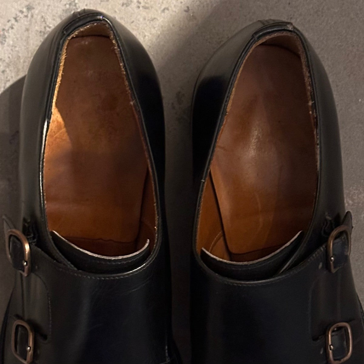 【Church's】チャーチ カウズ COWES ダブルモンク カーフ ブラック サイズUK75F 173ラスト