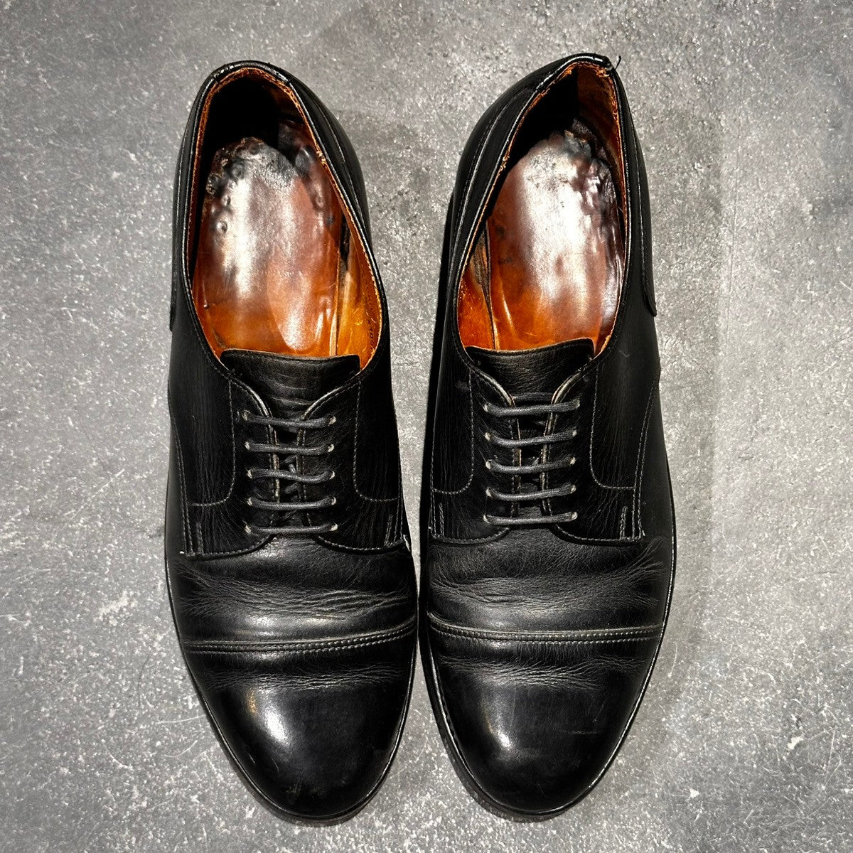 【CROCKETT&JONES】クロケット&ジョーンズ DRESDEN SUBS 外羽根 ストレートチップ カーフ ブラック サイズ UK7E 337ラスト