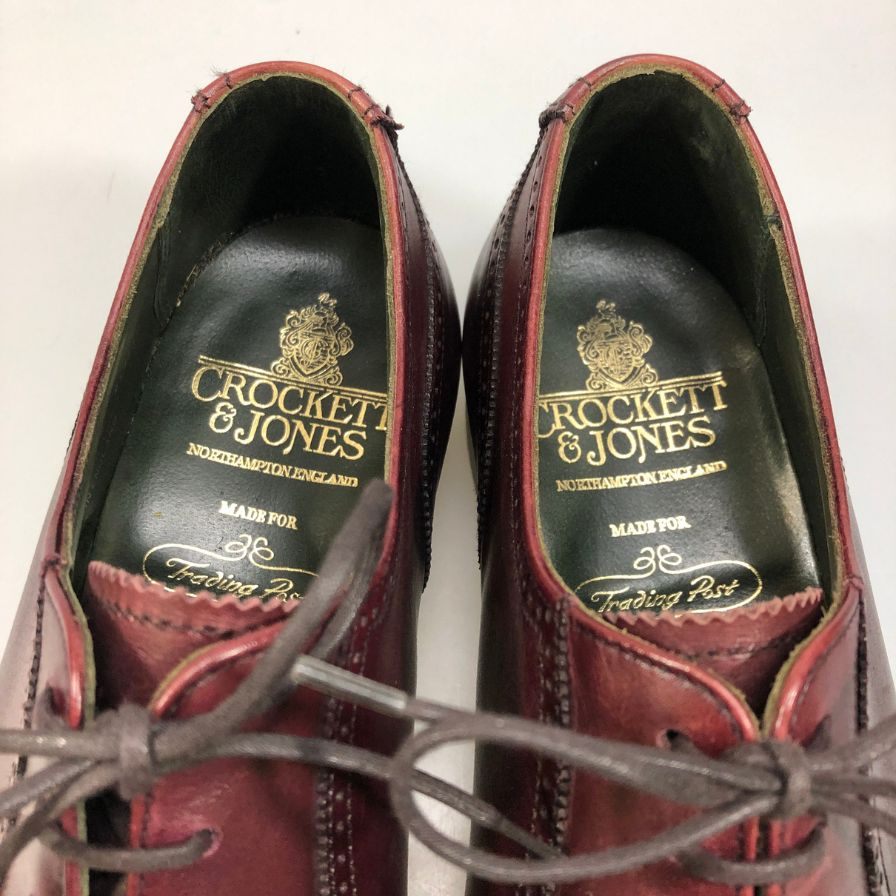 【Crockett & Jones】クロケット＆ジョーンズ  ビジネスシューズ カーフ ボルドー サイズ TE ラスト