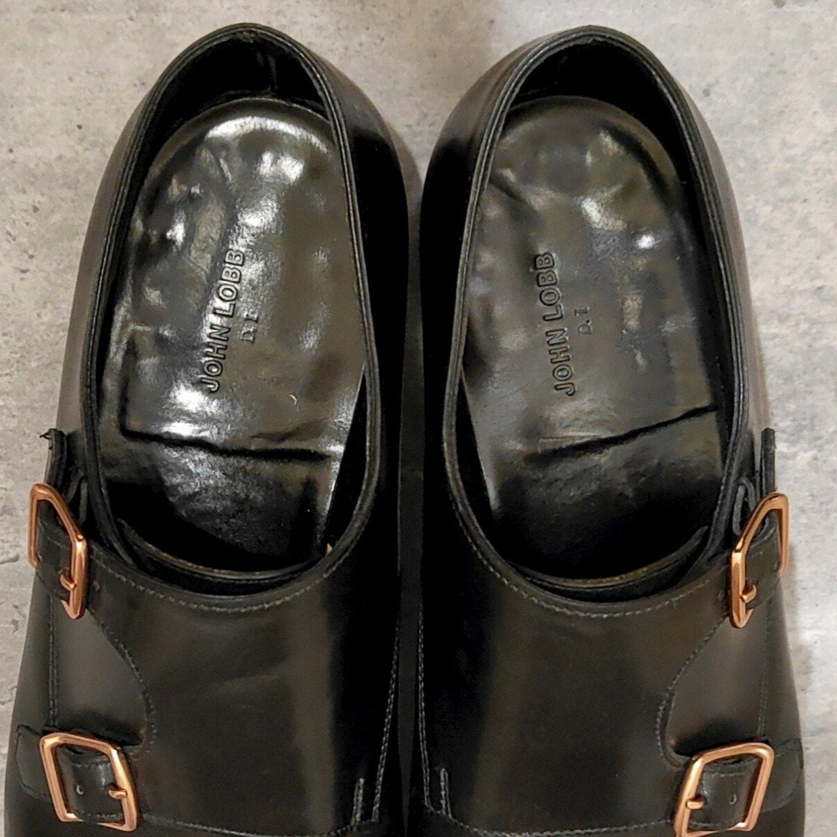 極美品【JOHN LOBB】ジョンロブ フィリップ2 ダブルバックル カーフ