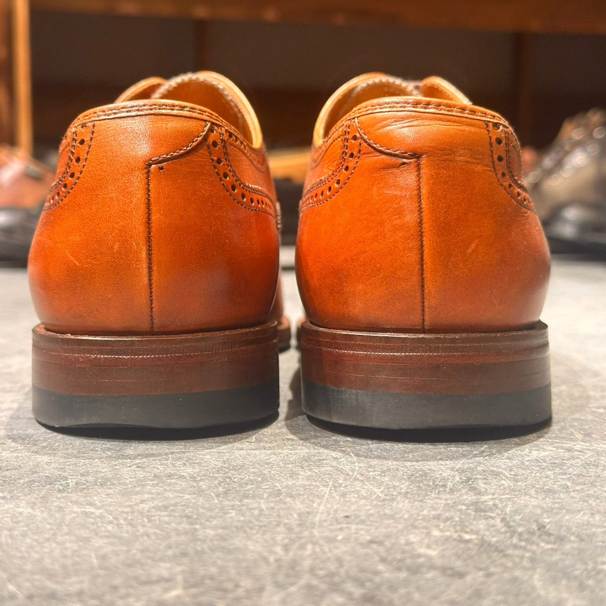 【SCOTCH GRAIN】スコッチグレイン 9040 セミブローグ カーフ ブラウン サイズ25