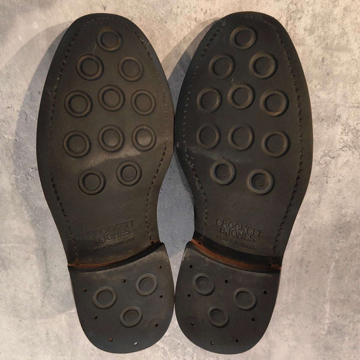 【CROCKETT&JONES】クロケット＆ジョーンズ エクセター 3 ストレートチップ グレインレザー 378ラスト ブラック サイズUK7E  378ラスト