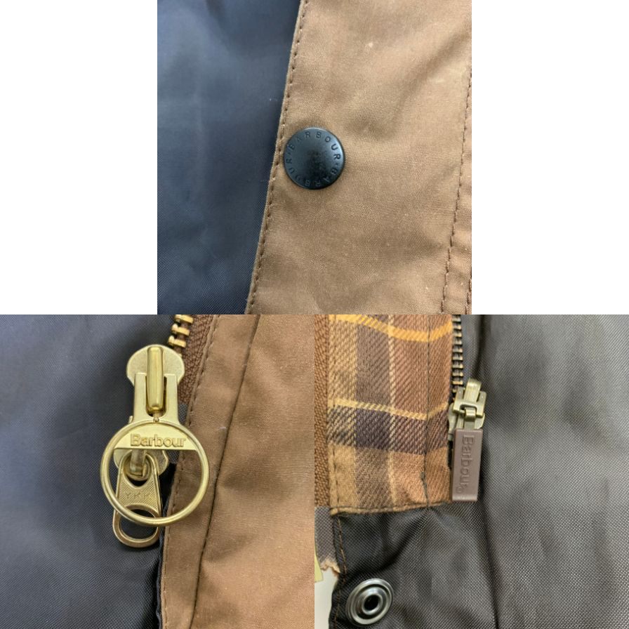【Barbour】バブアー ビデイル フード  オイルド ジャケット 3ワラント メンズ サイズ38 ベージュ
