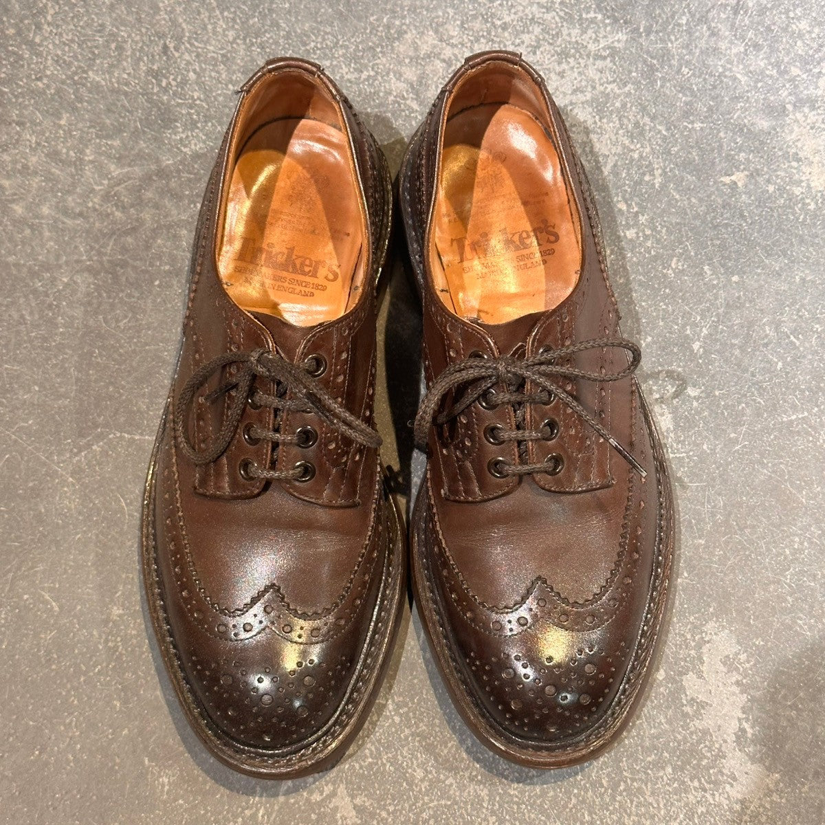 Tricker's】トリッカーズ バートン ウィングチップ カーフ