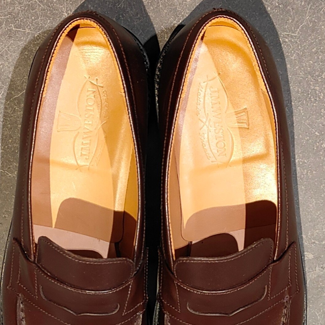 使用数回【J.M.WESTON】ジェイエムウエストン 180 シグニチャーローファー コマンド ダークブラウン レディース UK7D 82ラスト 参考定価￥156,200-