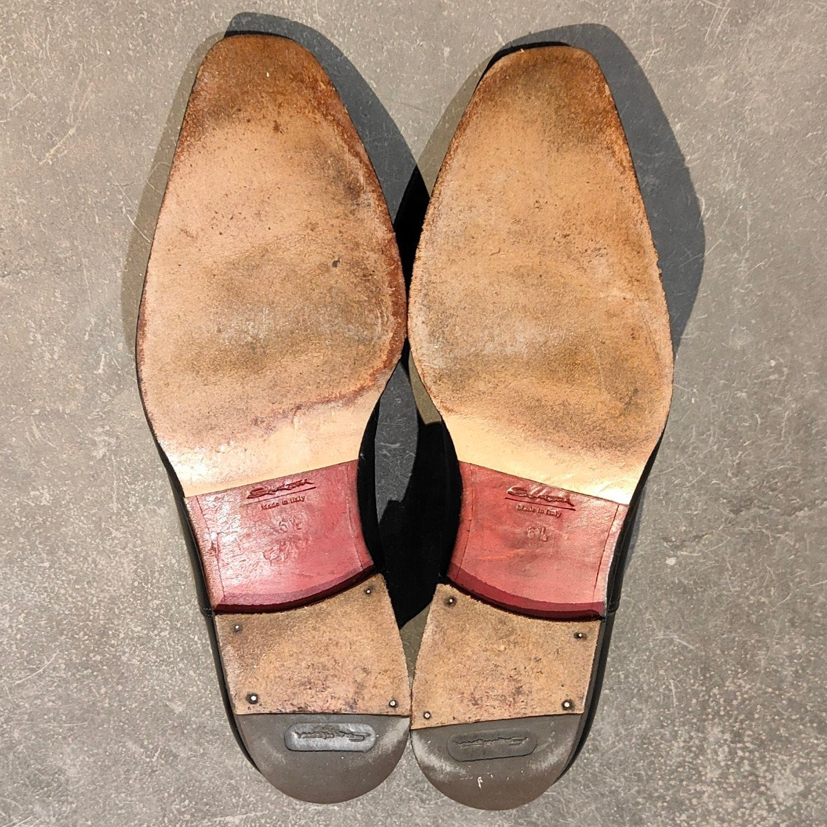 【Santoni】サントーニ 9096 ストレートチップ カーフ ブラック サイズUK6.5