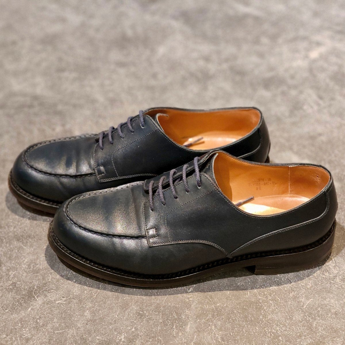 美品【J.M.WESTON】ジェイエムウエストン 641 ゴルフ Uチップ ボックスカーフ ブルー サイズ UK8E 31ラスト 参考定価￥187,000-