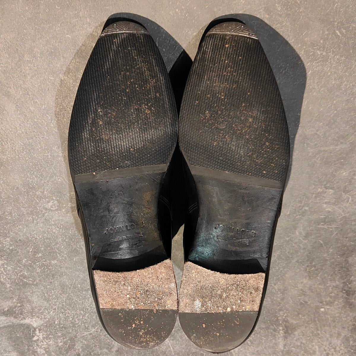 使用数回【JOHN LOBB】ジョンロブ メイソンズ  プレステージライン ジョッパーブーツ カーフ ブラック サイズ UK8E 7000Bラスト