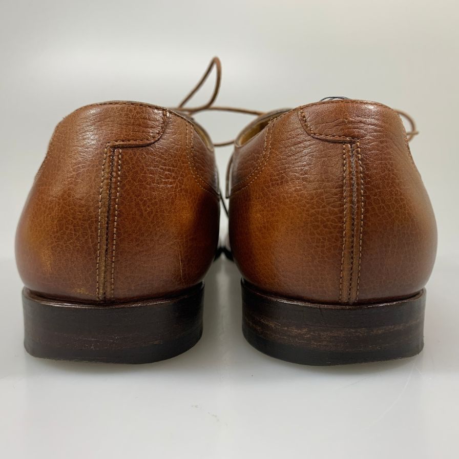 【Santoni】サントーニ レザーシューズ 931 Yチップ シボレザー ブラウン メンズ サイズUK8