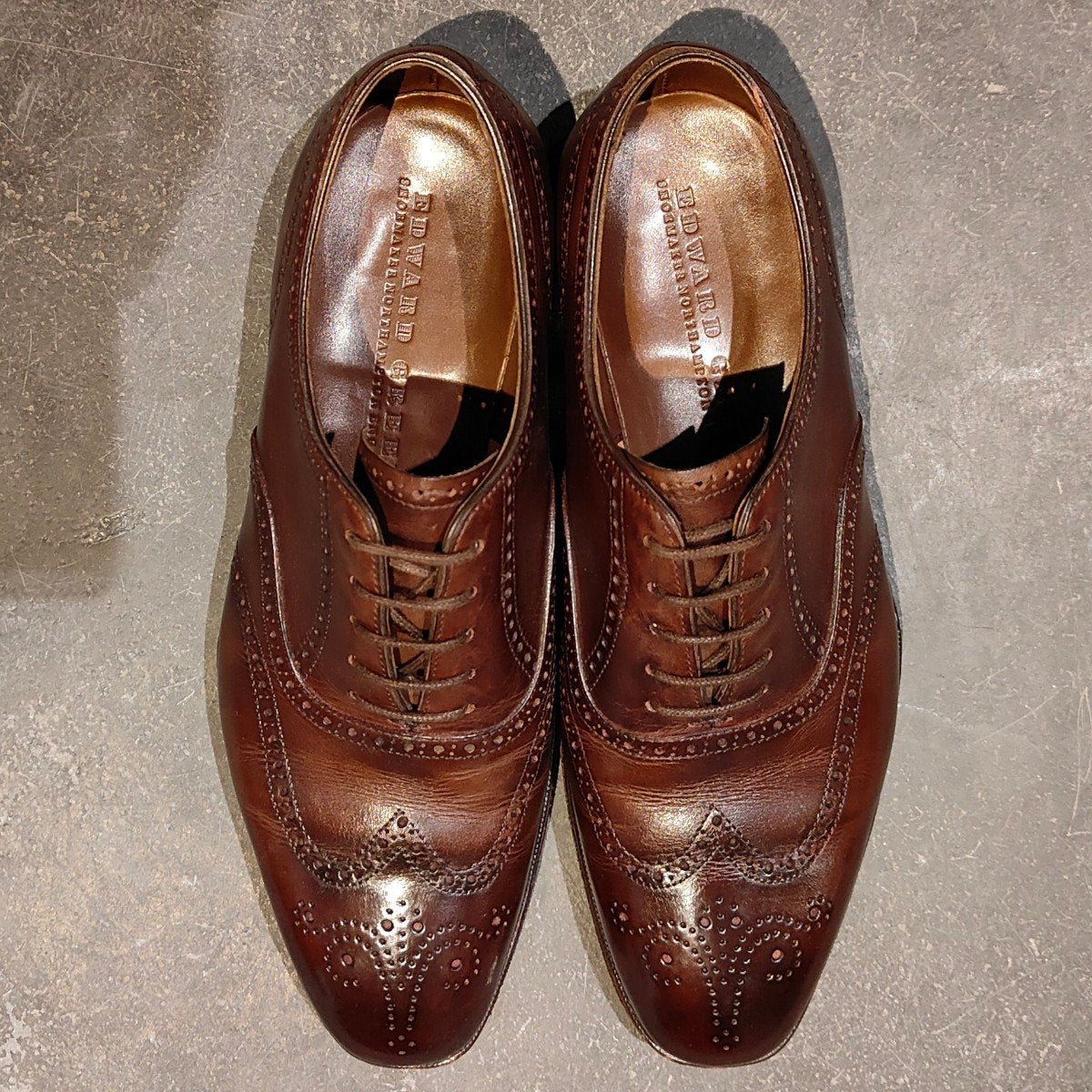 美品【EDWARD GREEN】エドワードグリーン インバーネス ウイングチップ