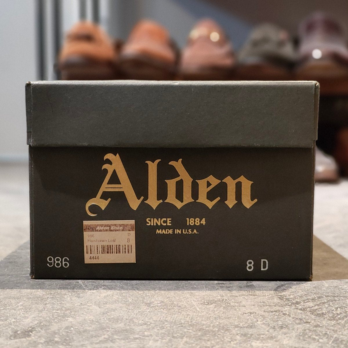 使用数回【ALDEN】オールデン 986 ペニーローファー コードバン ダークバーガンディ サイズ US8D バンラスト