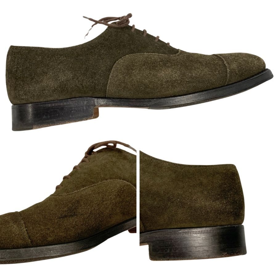 Church's】チャーチ 173 ビジネスシューズ スエード カーキ サイズ 60F