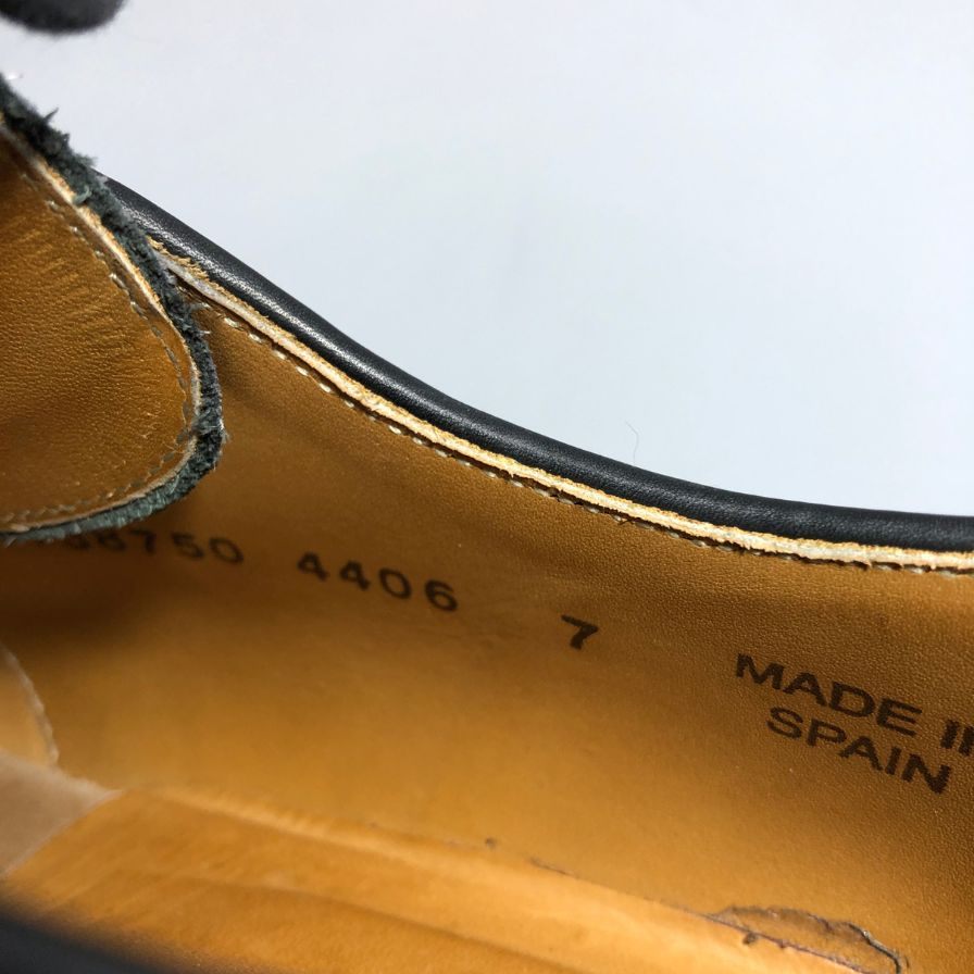 【Berwick】バーウィック 4406 レザーシューズ プレーントゥ レザー ブラック メンズ サイズUK7