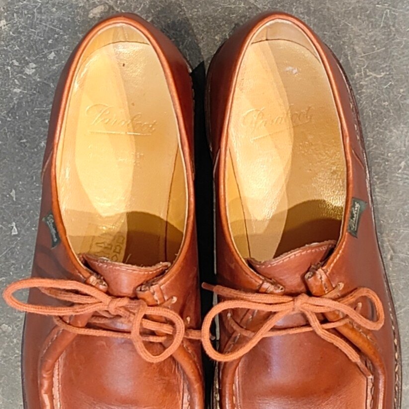 美品【Paraboot】パラブーツ ミカエル チロリアン リスレザー マロン サイズ41.5 参考定価￥94,600-