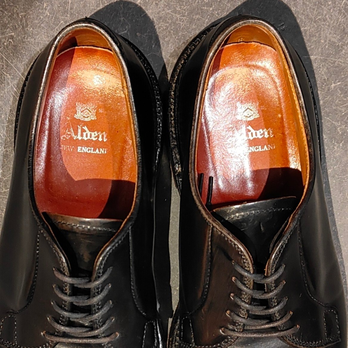 【ALDEN】オールデン 9901 プレーントゥ コードバン ブラック サイズ US9D バリーラスト 参考定価￥220,000-
