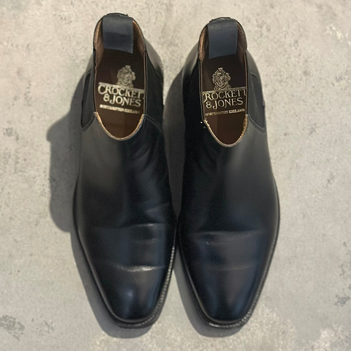 極美品【CROCKETT&JONES】クロケット&ジョーンズ チェルシー3 サイドゴアブーツ カーフ ブラウン サイズ 5.5E 238ラスト