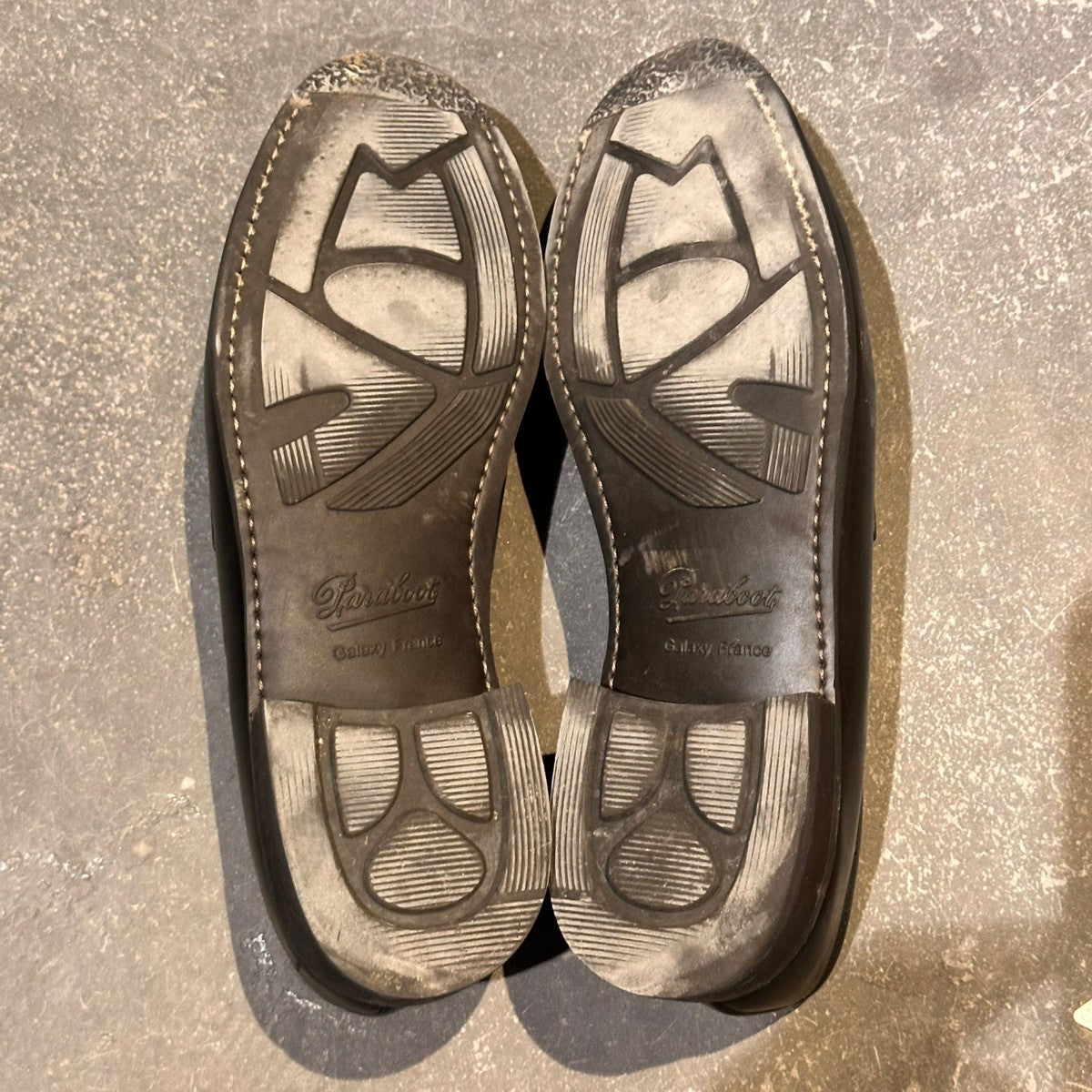 【PARABOOT】パラブーツ アドニス コインローファー カーフ ブラック サイズUK10