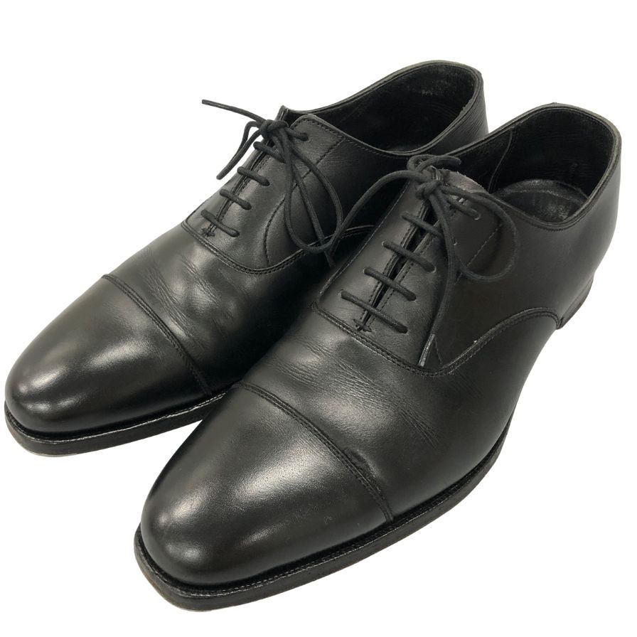 【CROCKETT&JONES】クロケット&ジョーンズ 29447 ビジネスシューズ ストレートチップ ブラック（黒） サイズ 6.5E 377ラスト